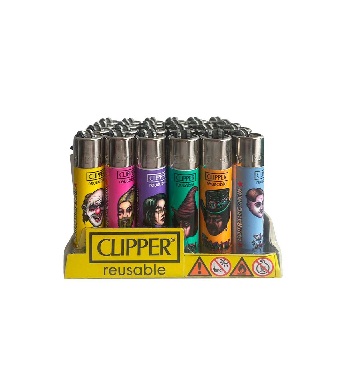 tbclr1036 CLIPPER Encendedor Lion Rolling Circus - Imagen 1